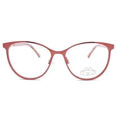 Imagem de Óculos de Grau Lilica Ripilica VLR082 C4/48 Vermelho-Feminino