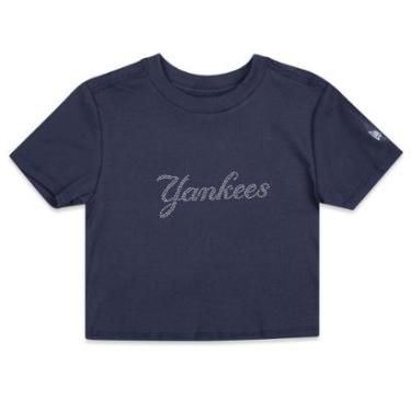 Imagem de Camiseta New Era Cropped Mlb New York Yankees Script Feminino-Feminino