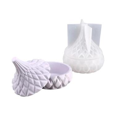 Imagem de Molde De Silicone Para Resina Epóxi DIY Para Gesso, Concreto, Caixa De