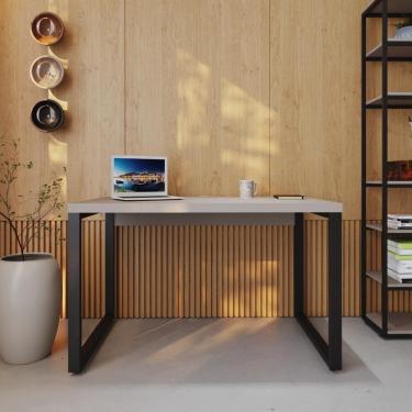 Imagem de Mesa Operacional 120x70x75cm Yon - Off White-est.preta Off White-est.preta