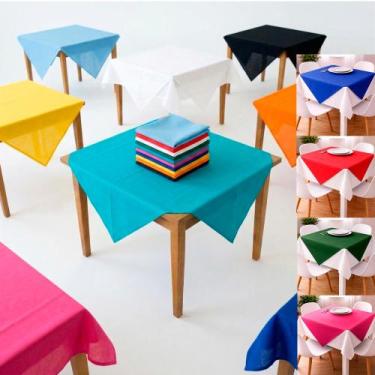 Imagem de 10 kit Toalha Mesa quadrada Decoração Festa Eventos Aniver - Rivfestas