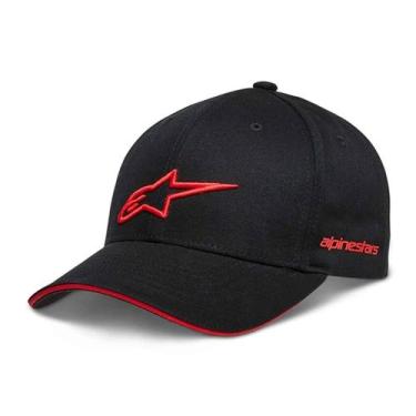 Imagem de Bone Alpinestars Rostrum Snapback Preto Vermelho, Preto vermelho, UNIC