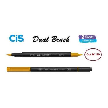 Imagem de Caneta Pincel Cis Dual Brush Pen Aquarelável 30 Caramelo