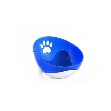 Imagem de Comedouro Inclinado Pequeno Azul 200ml Truqys