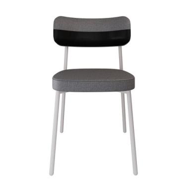 Imagem de Cadeira Alloa Fixa com 4 Pés 50 x 44,7 x 83,8 cm com 1 Unidade Cinza/P