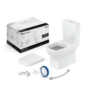 Imagem de Kit de Bacia com Caixa Assento Termofixo com Queda Amortecida e Comple