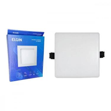 Imagem de Plafon Led Embutir Elgin Quadrado 12W. 960Lm. 6500K. Bivolt Branco, Br