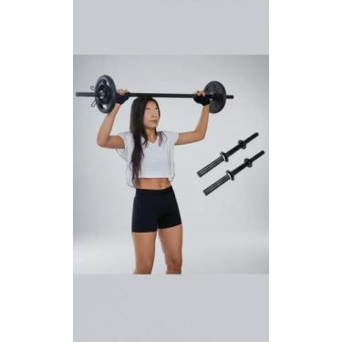 Imagem de Kit Barra Oca 120cm + 40cm c/ Presilhas Fitness - Congratulations Stor