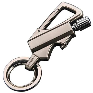 Imagem de Isqueiro vintage trench match , isqueiros a querosene reutilizável à prova de vento para fumar cigarros chaveiro de metal presente para pai, namorado, marido (sem querosene), prata