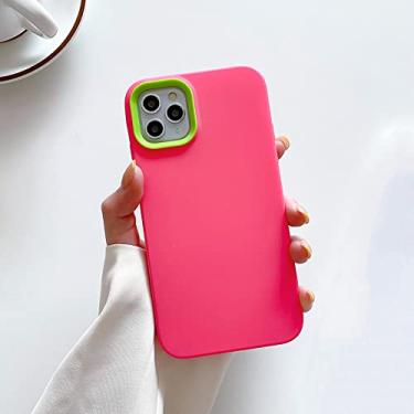 Imagem de Capa de telefone de silicone líquido de cor sólida para iPhone 13 12 11Pro Max XR XS Max X 7 8 Plus Candy Color Capa traseira, T4, para iPhone XS
