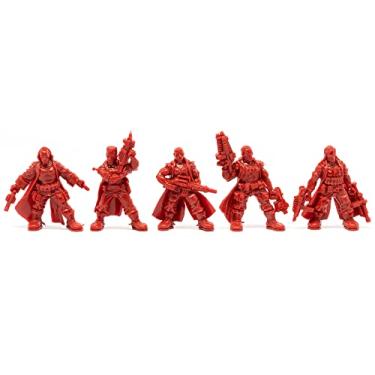 Imagem de Conjunto de mini figuras de ação da criatura - Space Rebels 5 cm Figuras de fantasia - GG escala 1/32 DND 5 peças personagens acessórios RPG e soldados DM