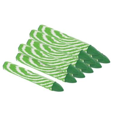 Imagem de PATIKIL Giz de cera para marcação, pacote com 24 giz de cera hexagonal de 10 x 1,4 cm para madeira, vidro, cerâmica, caixas, pano, pedra, verde