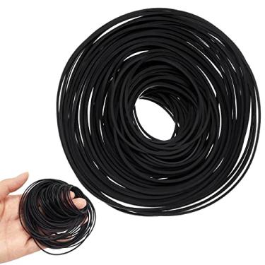 Imagem de Kanayu 100 correias de borracha para gravador de 40 a 135 mm, fita cassete, reparo, máquina, manutenção, mistura, cassete, gravador, correias para DVD CD LD VCR Repetidor (1 mm de largura)