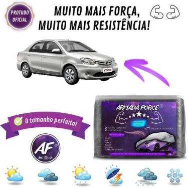 Imagem de Capa De Cobrir Carro Etios Sedan Forrada Impermeável Armada Force - Ar