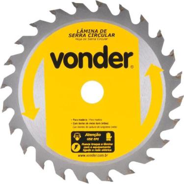 Imagem de Lamina Serra Circular Vídea 250x30x3,2mm 24 Dentes 5300 Rpm - Vonder
