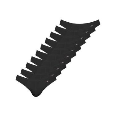 Imagem de Kit com 10 Cuecas Slip Zorba 772, Preto, M
