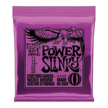 Imagem de Encordoamento Guitarra 011 Ernie Ball Power Slinky Níquel