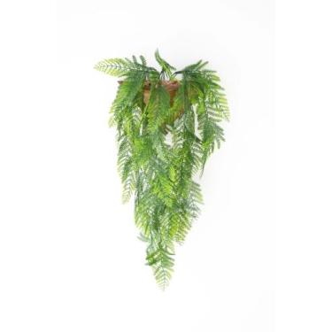 Imagem de Vaso de Parede com Planta Artificial Inclusa - foglio.decor, Samambaia