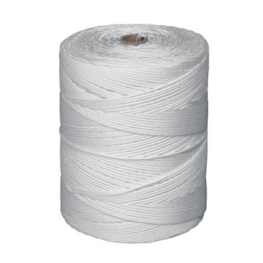 Imagem de Bobina Corda Fio 4mm Trançada Polipropileno Seda - Branca - Gismar Red