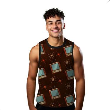 Imagem de Camiseta Regata Verão Estilo Moda Praia Televisão Brilho Cartoon 1437 