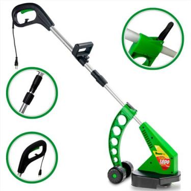 Imagem de Aparador Cortador Elétrico Maquina Cortar Grama Trapp Super Turbo 1800