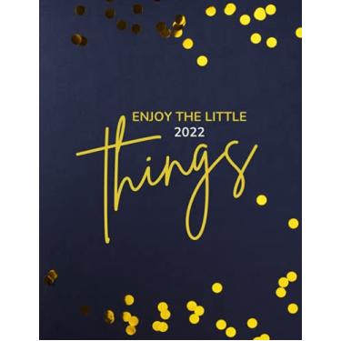 Imagem de 2022 Calendar Planner - One Year Between January to December 2022 - Enjoy The Little Things: Weekly & Monthly Organizer to Help Time Management and ... Men and Women, Star Dark Blue Classic Design