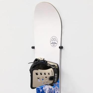Imagem de StoreYourBoard Cinch Minimalista Suporte de Parede para Snowboard, Rack de Armazenamento de Exibição Interior (Cinch)