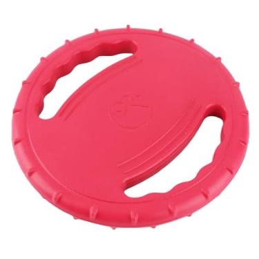 Imagem de Brinquedo de Disco Voador para Cães, Flexível, Tpr, Alívio do Estresse, 2 Lados, Design Oco, Treinamento de Animais de Estimação para Cães Grandes, Praia, Lago (Vermelho)