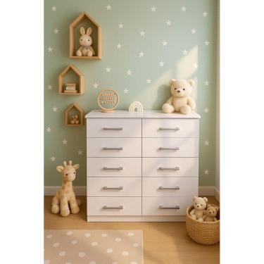 Imagem de Cômoda Marbela 10 Gavetas Infantil