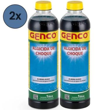 Imagem de kit 2x Algicida Choque 1L - Genco