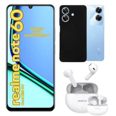 Imagem de Celular Realme Note 60 128GB 4GB C Capa E Fone Sem Fio