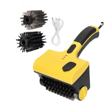Imagem de IEUDNS Escova de limpeza para grelha elétrica Escova automática para churrasco Velocidade ajustável aço inoxidável Limpador de grelha para grelhar Churrasco