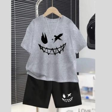 Imagem de Conjunto Infantil Masculino Estampa Sorriso Street 279 Moda Infanto Ju