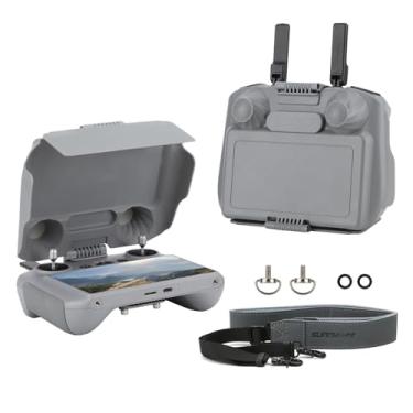 Imagem de FSIDIWT Capô de sol com alça de pescoço para acessórios DJI RC 2, protetor de sol 3 em 1/protetor de joysticks/protetor de tela para controle DJI Mini 4 Pro/Neo/Air 3/Air 3S/Flip/Mavic 4 Pro
