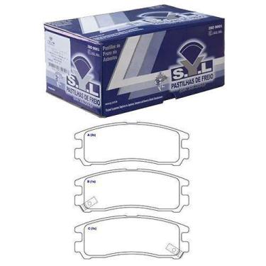 Imagem de Pastilha De Freio Traseira - Sistema Akebono - ECLIPSE 01 a 05 / GALAN