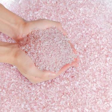 Imagem de Pedras decorativas de lascas de vidro T4U Crushed Crystal Quartz 900g