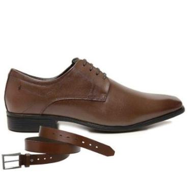 Imagem de Sapato Social Jota Pe Marrom Vicenzo + Cinto 89200-Masculino