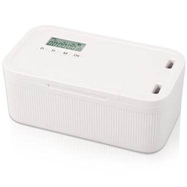 Imagem de FALESOUL Caixa bloqueável, pequena caixa com código de combinação, recipiente seguro para medicamentos para telefone/cofre de remédios/alimentos para casa/geladeira/escritório/itens pessoais/viagem