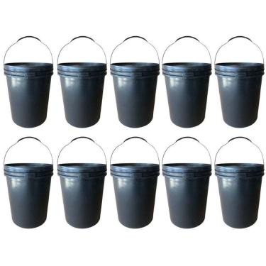 Imagem de Balde De Tinta Industrial 20L Tampa Lacre - 10 Pçs