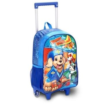 Imagem de Mochila Com Rodinha Carrinho Infantil Doguinhos Radicais