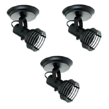 Imagem de Kit 3x Spot Par20 Bulbo Led 550/1 Hiperlight Preto