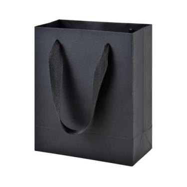 Imagem de Sacos de presente Aosric, pacote com 30, pequenos, pretos, 15x8x19 cm