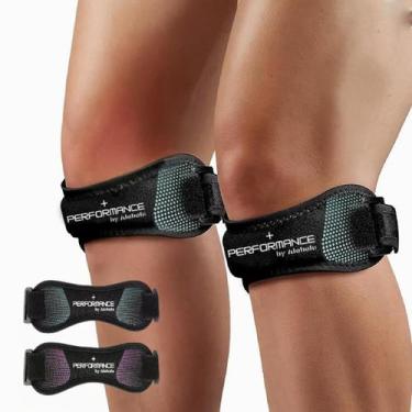 Imagem de + Pacote com 2 joelheiras de neoprene Performance para mulheres e home