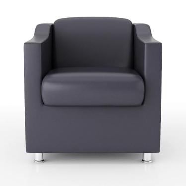 Imagem de Poltrona para Recepção Consultorio Médico – Balaqui Decor Cor:cinza