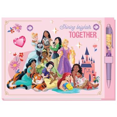 Imagem de Disney Livro de autógrafos de princesa com caneta, caderno exclusivo de personagens de luxo para parques temáticos