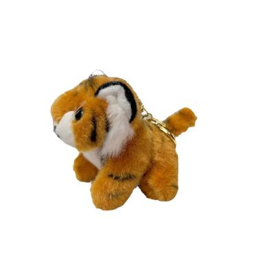 Imagem de Chaveiro Plush Tiger Cute Mini Tiger Plush Doll Amarelo de 10 cm