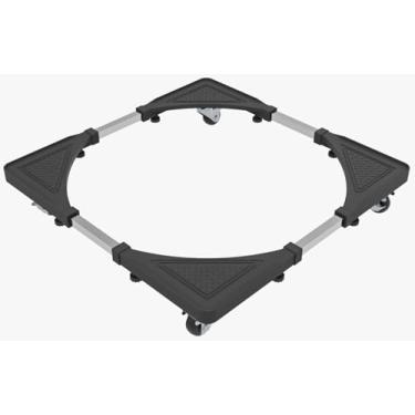 Imagem de Suporte Ajustável Em Inox Para Geladeira, Máquina De Lavar, Fogão Suporta até 200kg