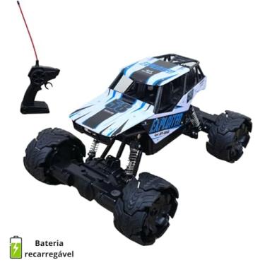 Imagem de Carrinho Controle Remoto Recarregavel Off Road 4x4 Infantil Com Suspensão Grande e Bateria USB