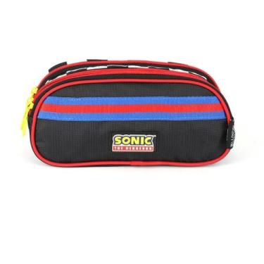 Imagem de Estojo Triplo Sonic Preto - Luxcel