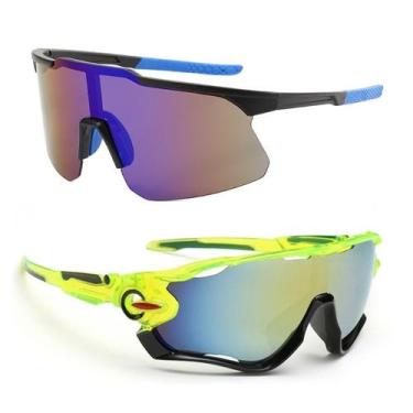 Imagem de 2 Óculos Bike Esportivo Espelhado Beach Tennis Corrida UV400 - PENDULA